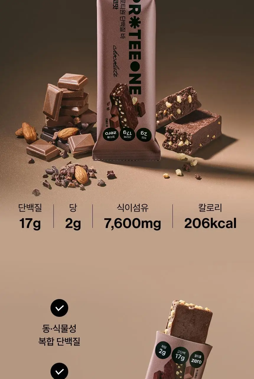 [무료배송] 프로티원 단백질바 2종 1BOX (10개입) 상세페이지 10